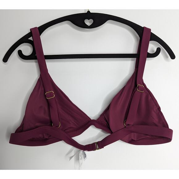 Andie Swim Bikini Top The Caicos Plum Red - Picture 5 of 9